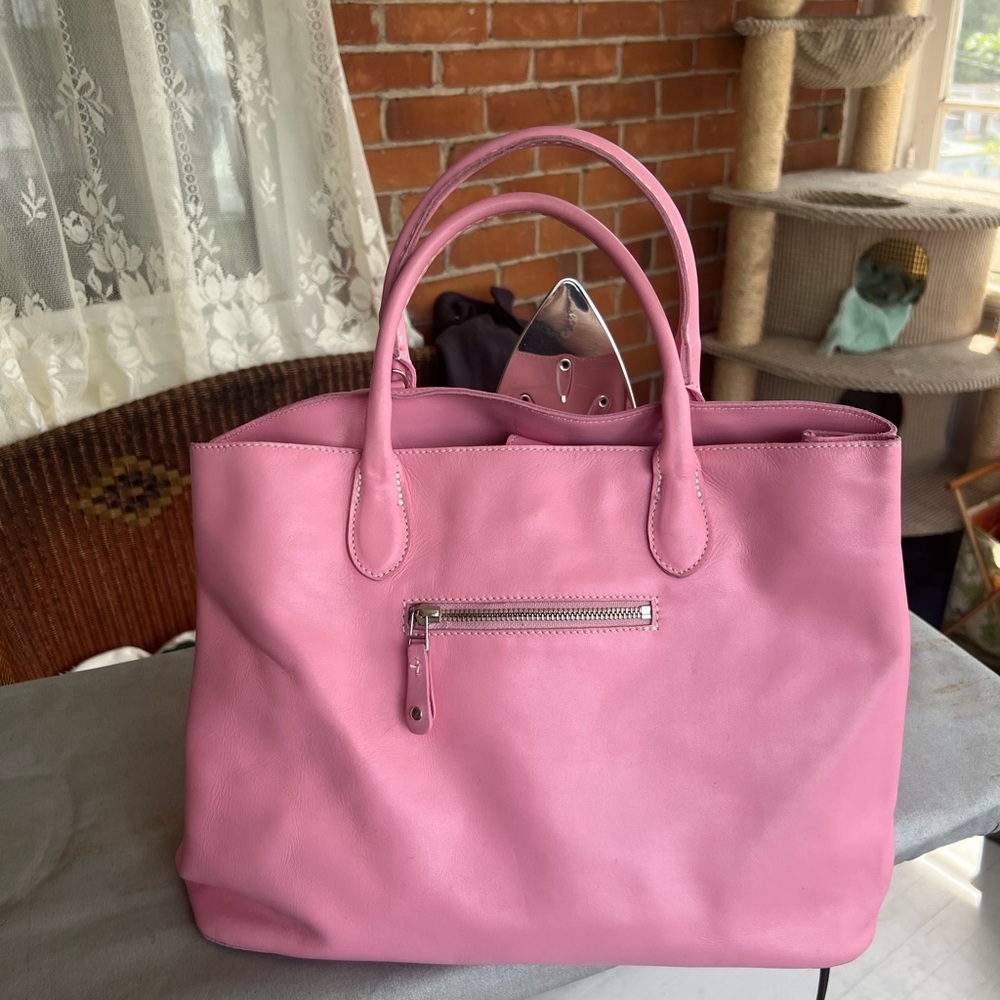 Roots PINK purse. Large size PINK handbag!!